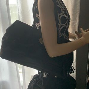 Coach Black leather handbag